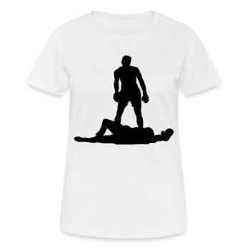 ali - Frauen T-Shirt atmungsaktiv - Weiß - Vorne - AI Model Female 172 dark (172cm)