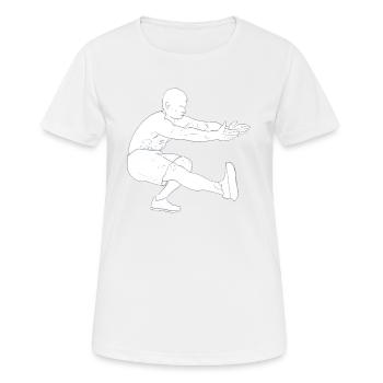 Squad - T-shirt respirant Femme - blanc - Devant - AI Model Female 172 dark (172cm)