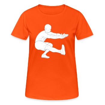 Squad - Women's Breathable T-Shirt - neon orange - Front - AI Model Female 172 dark (172cm)