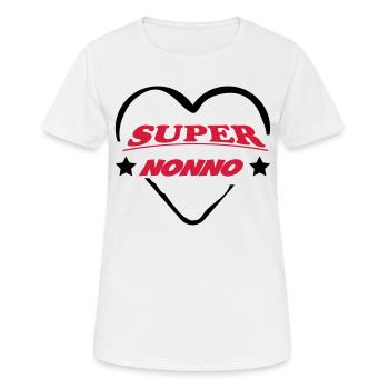 Super nonno 111 - Frauen T-Shirt atmungsaktiv - Weiß - Vorne - AI Model Female 172 dark (172cm)