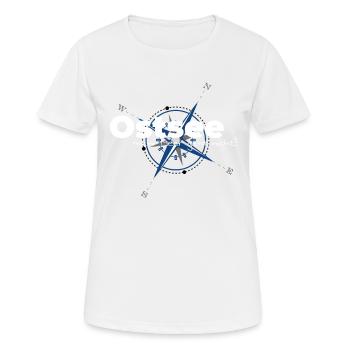 Ostsee - mehr MEER geht nicht! - Frauen T-Shirt atmungsaktiv - Weiß - Vorne - AI Model Female 172 dark (172cm)
