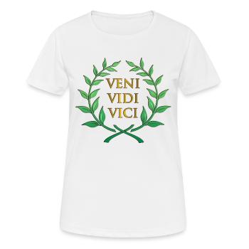 Veni Vidi Vici - T-shirt respirant Femme - blanc - Devant - AI Model Female 172 dark (172cm)