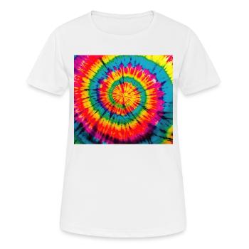Hippie Colorful Colored - Women's Breathable T-Shirt - white - Front - AI Model Female 172 dark (172cm)