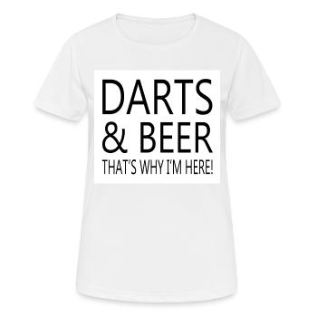 Darts Dart - Women's Breathable T-Shirt - white - Front - AI Model Female 172 dark (172cm)
