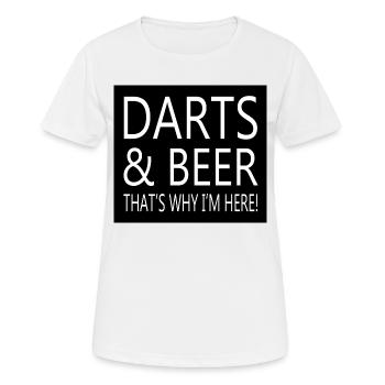 Darts Dart - Women's Breathable T-Shirt - white - Front - AI Model Female 172 dark (172cm)