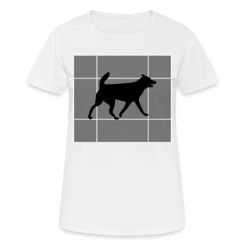 Dog dog - Women's Breathable T-Shirt - white - Front - AI Model Female 172 dark (172cm)