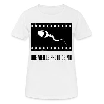 Une Vieille Photo De Moi - T-shirt respirant Femme - blanc - Devant - AI Model Female 172 dark (172cm)