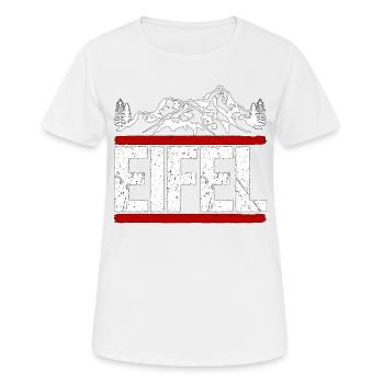 Eifel Wanderung wandern Geschenk - Frauen T-Shirt atmungsaktiv - Weiß - Vorne - AI Model Female 172 dark (172cm)