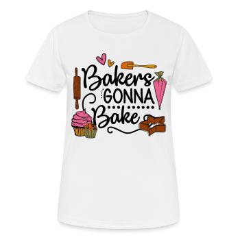 Boulangerie Baker Boulangerie Boulangerie Gâteau de confiserie - T-shirt respirant Femme - blanc - Devant - AI Model Female 172 dark (172cm)