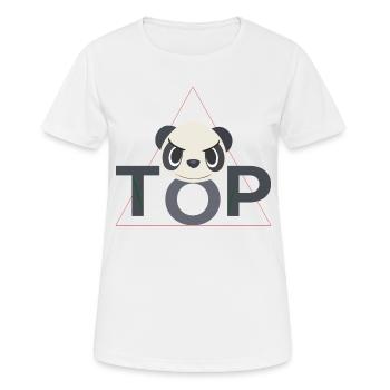 Panda ToP - T-shirt respirant Femme - blanc - Devant - AI Model Female 172 dark (172cm)