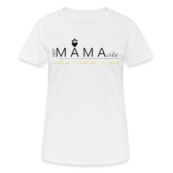 Mamacita Mama - Beste Mutter - Mom - Frauen T-Shirt atmungsaktiv - Weiß - Vorne - AI Model Female 172 dark (172cm)