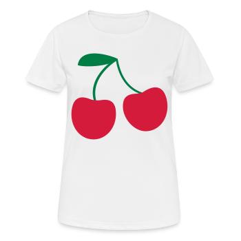 Cerise - T-shirt respirant Femme - blanc - Devant - AI Model Female 172 dark (172cm)