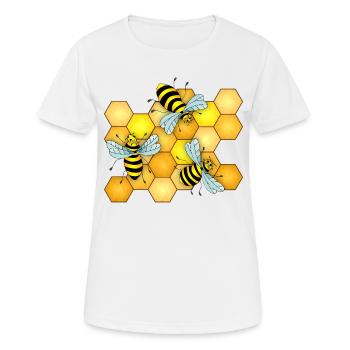 Insekten - Frauen T-Shirt atmungsaktiv - Weiß - Vorne - AI Model Female 172 dark (172cm)