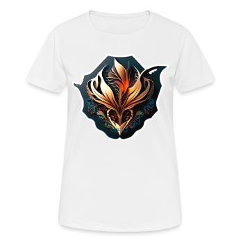 Autocollant - « Étincelle » - T-shirt respirant Femme - blanc - Devant - AI Model Female 172 dark (172cm)