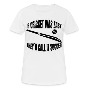 Cricket Cricket team Cricket team - Women's Breathable T-Shirt - white - Front - AI Model Female 172 dark (172cm)