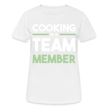 Cooking Team - Frauen T-Shirt atmungsaktiv - Weiß - Vorne - AI Model Female 172 dark (172cm)