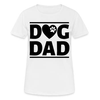 Dog Hund - Frauen T-Shirt atmungsaktiv - Weiß - Vorne - AI Model Female 172 dark (172cm)