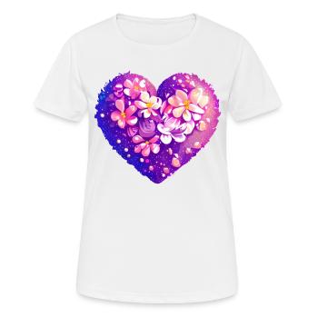 Verlobung Valentinstag Hochzeit Liebe Muttertag - Frauen T-Shirt atmungsaktiv - Weiß - Vorne - AI Model Female 172 dark (172cm)