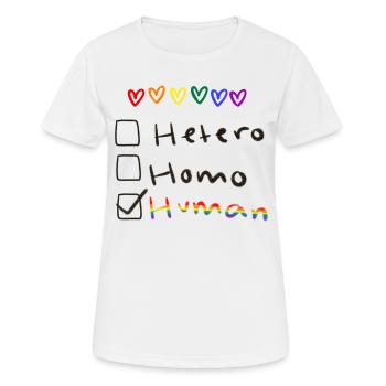 Equality - Women's Breathable T-Shirt - white - Front - AI Model Female 172 dark (172cm)