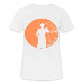 Cuisiner Métiers du cadeau - T-shirt respirant Femme - blanc - Devant - AI Model Female 172 dark (172cm)