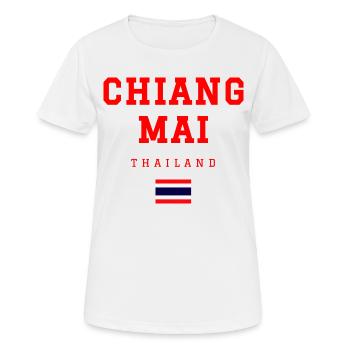 Chiang Mai Thailand - Frauen T-Shirt atmungsaktiv - Weiß - Vorne - AI Model Female 172 dark (172cm)