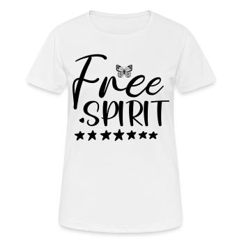 libre - T-shirt respirant Femme - blanc - Devant - AI Model Female 172 dark (172cm)