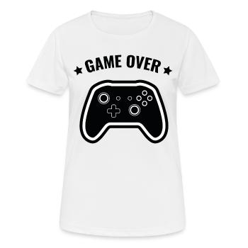 game over - T-shirt respirant Femme - blanc - Devant - AI Model Female 172 dark (172cm)