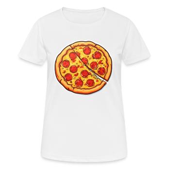Pizza Salami - T-shirt respirant Femme - blanc - Devant - AI Model Female 172 dark (172cm)