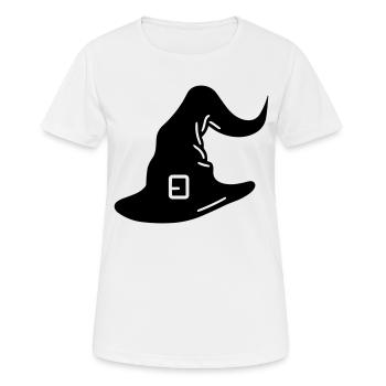 chapeau magique - T-shirt respirant Femme - blanc - Devant - AI Model Female 172 dark (172cm)