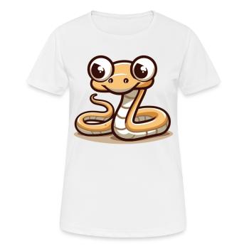 Snake - Women's Breathable T-Shirt - white - Front - AI Model Female 172 dark (172cm)