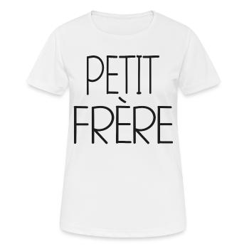 Kleiner Bruder - fragin - Frauen T-Shirt atmungsaktiv - Weiß - Vorne - AI Model Female 172 dark (172cm)