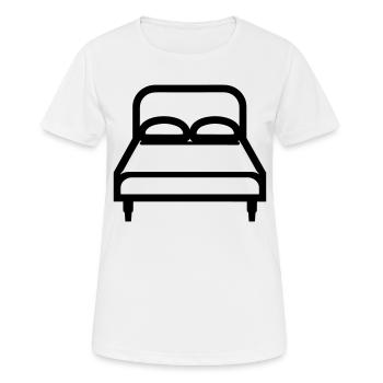 lit - T-shirt respirant Femme - blanc - Devant - AI Model Female 172 dark (172cm)
