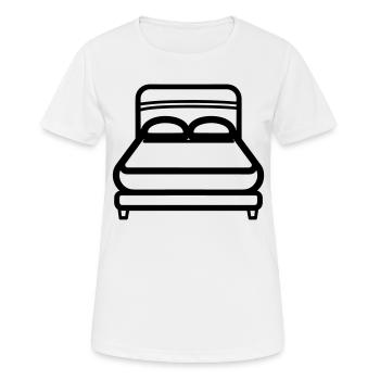 lit - T-shirt respirant Femme - blanc - Devant - AI Model Female 172 dark (172cm)