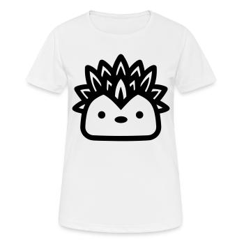 Igel - Frauen T-Shirt atmungsaktiv - Weiß - Vorne - AI Model Female 172 dark (172cm)