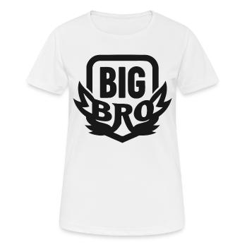 GRAND BRO - T-shirt respirant Femme - blanc - Devant - AI Model Female 172 dark (172cm)