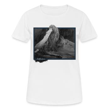 Cervino - Matterhorn - Women's Breathable T-Shirt - white - Front - AI Model Female 172 dark (172cm)