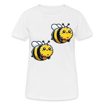 Bourdon Abeille 2 - T-shirt respirant Femme - blanc - Devant - AI Model Female 172 dark (172cm)
