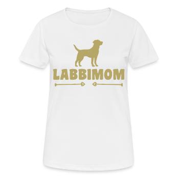 Labrador - T-shirt respirant Femme - blanc - Devant - AI Model Female 172 dark (172cm)