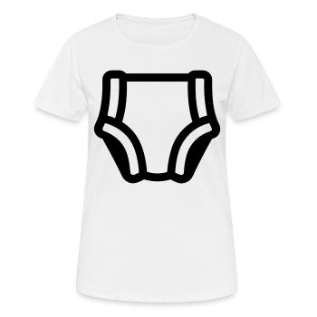 Couche - T-shirt respirant Femme - blanc - Devant - AI Model Female 172 dark (172cm)