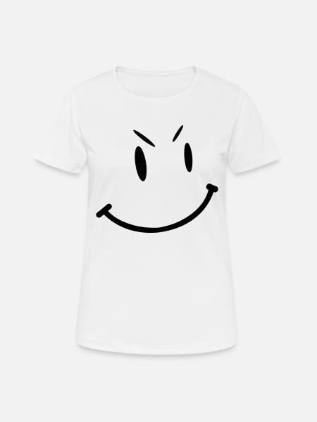 smily - Women's Breathable T-Shirt - white