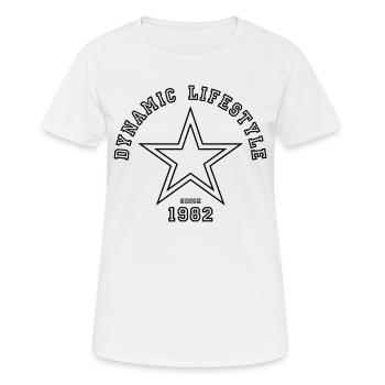 Dynamic Lifestyle 1982 - Women's Breathable T-Shirt - white - Front - AI Model Female 172 dark (172cm)