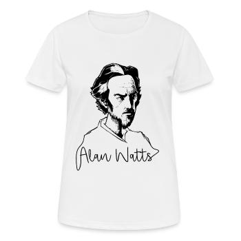 Alan Watts Philosophie Bouddhisme Lumières - T-shirt respirant Femme - blanc - Devant - AI Model Female 172 dark (172cm)