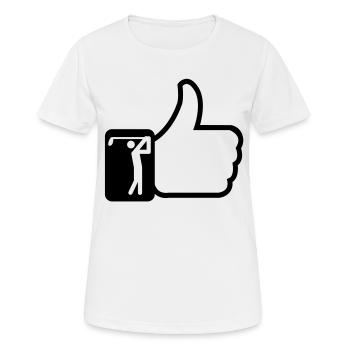 Like golf - Women's Breathable T-Shirt - white - Front - AI Model Female 172 dark (172cm)