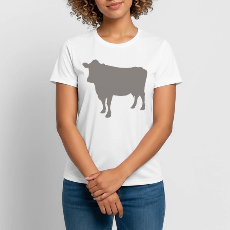mucca Maglietta da donna traspirante