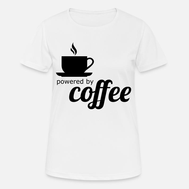 coffee - Women's Breathable T-Shirt - white
