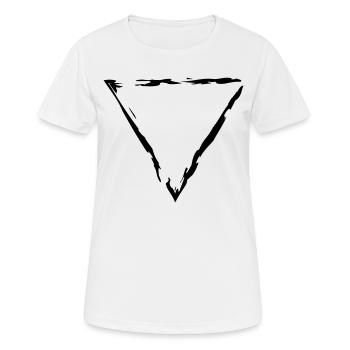 dreieck rahmen umrandung dekorativ cool design sty - Frauen T-Shirt atmungsaktiv - Weiß - Vorne - AI Model Female 172 dark (172cm)
