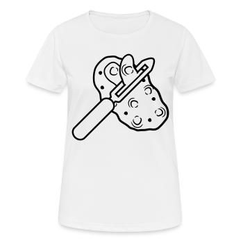 récolte de tubercules - T-shirt respirant Femme - blanc - Devant - AI Model Female 172 dark (172cm)