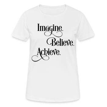 motivation - Women's Breathable T-Shirt - white - Front - AI Model Female 172 dark (172cm)