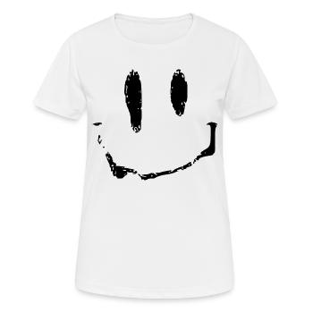 Acid - Frauen T-Shirt atmungsaktiv - Weiß - Vorne - AI Model Female 172 dark (172cm)