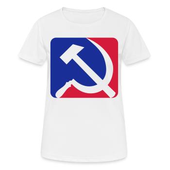 Communisme bleu rouge - T-shirt respirant Femme - blanc - Devant - AI Model Female 172 dark (172cm)